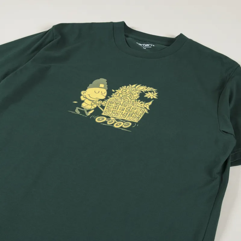 Carhartt WIP Shopper T Shirt Discovery Green-1