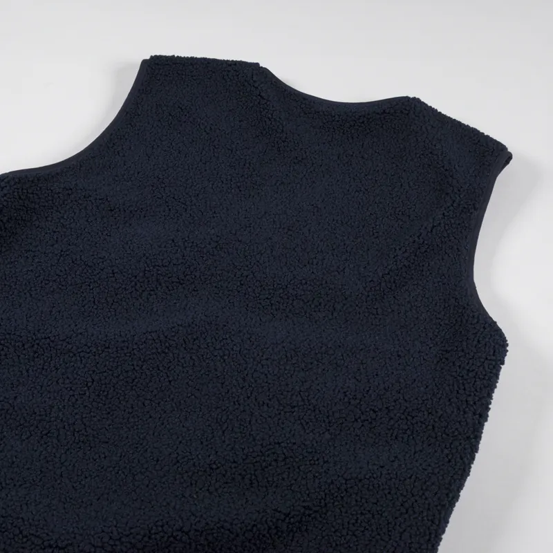 Edmmond Studios Shearling Vest Navy-5
