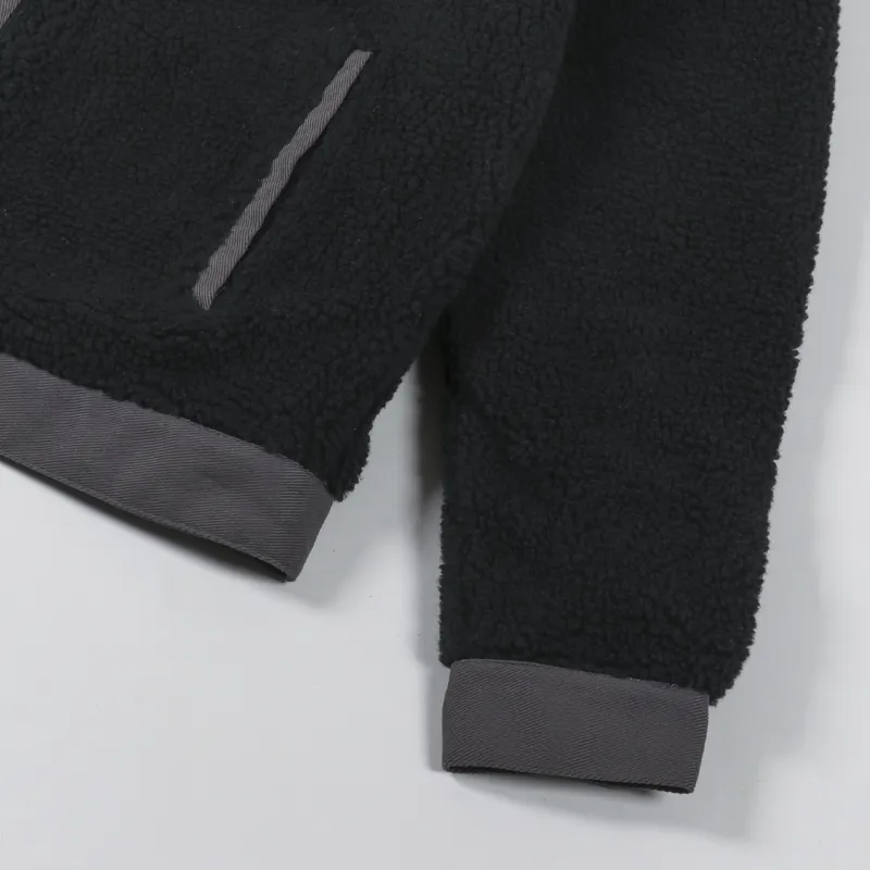 Dime Sherpa Denim Jacket Black-8