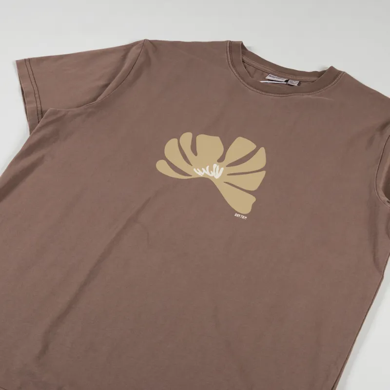 Rhythm Womens Sierra Boyfriend T Shirt Chocolate-5