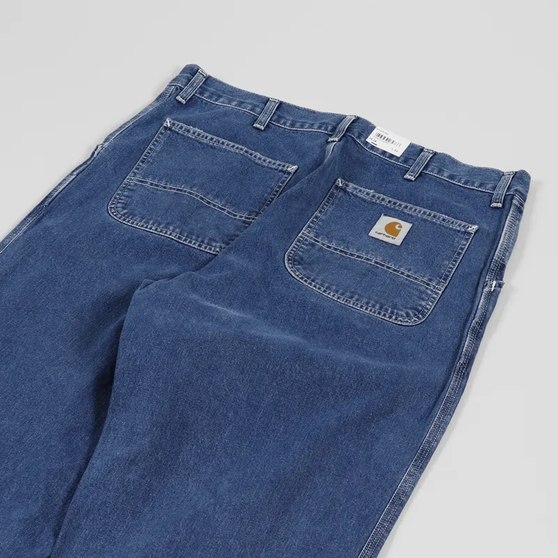 Carhartt WIP Mens Simple Pants Blue Stone Washed Denim Jeans