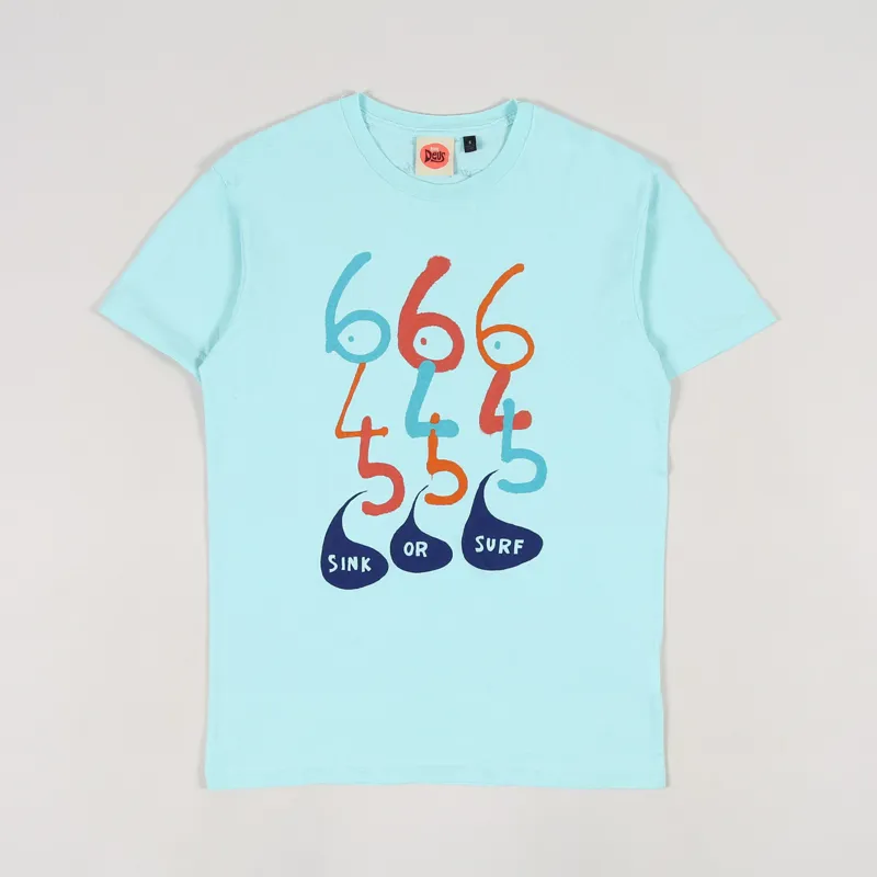 Deus Ex Machina Sink Or Swim T Shirt Pool Blue