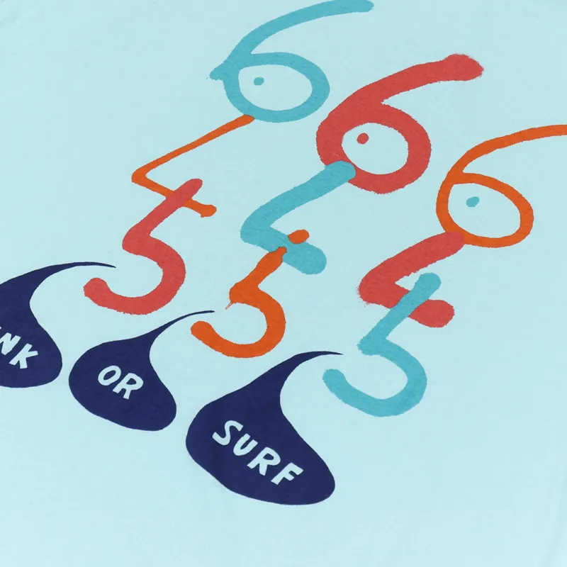 Deus Ex Machina Sink Or Swim T Shirt Pool Blue-1