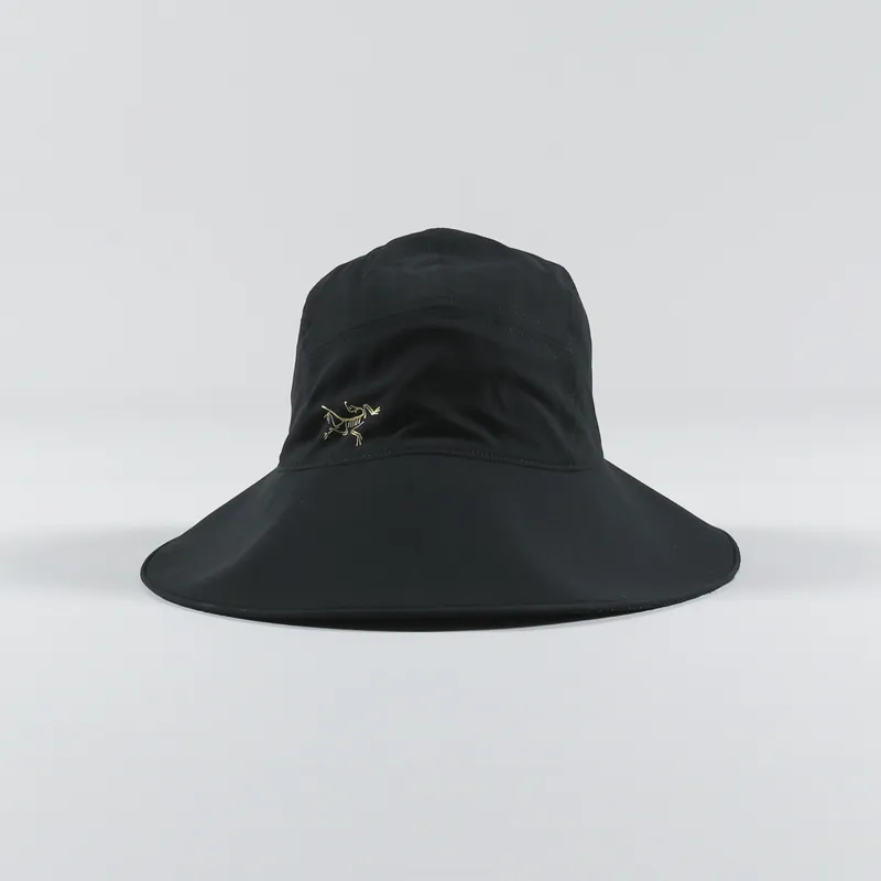 Arcteryx Mens Sinsola Bucket Sun Hat 24K Black Gold Logo