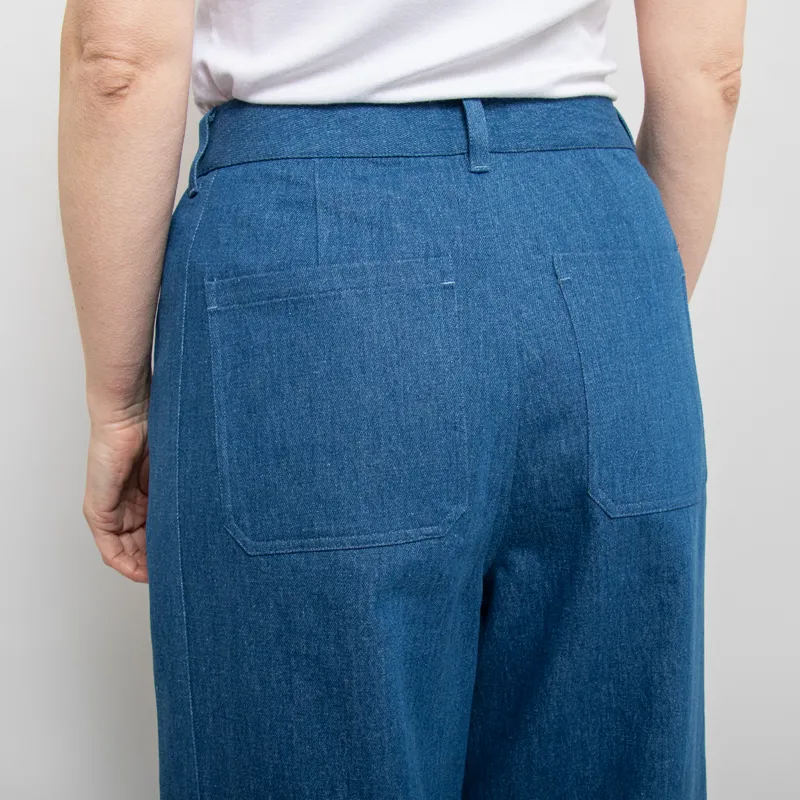 Sideline Womens Rain Jeans Indigo-8