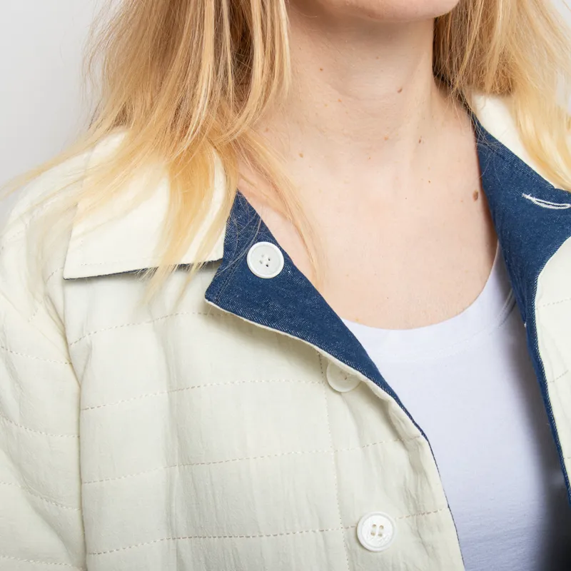 Sideline Womens Dawn Jacket Indigo Embroidered-8