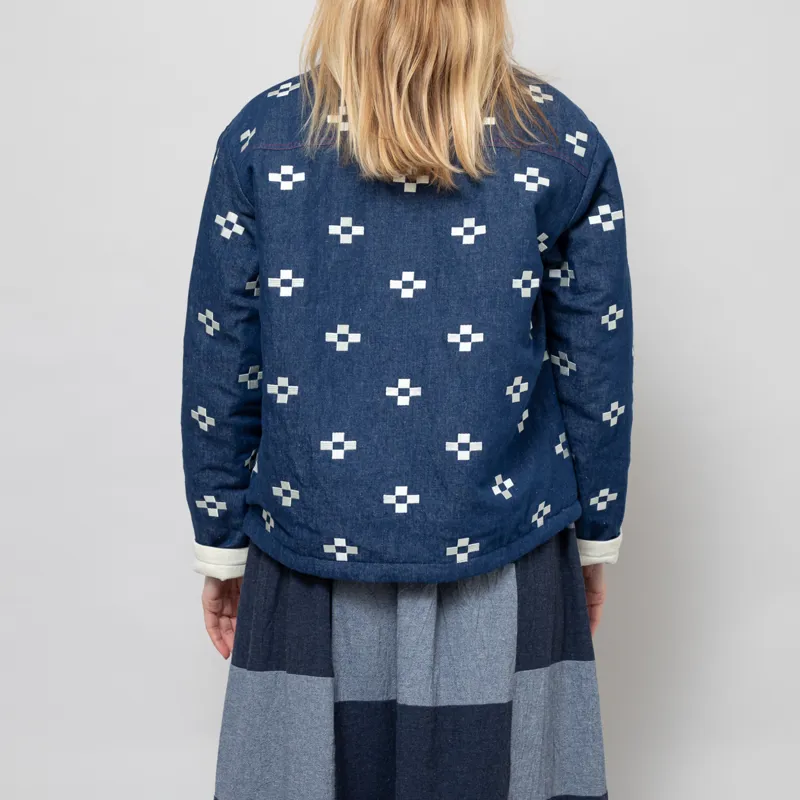 Sideline Womens Dawn Jacket Indigo Embroidered-3