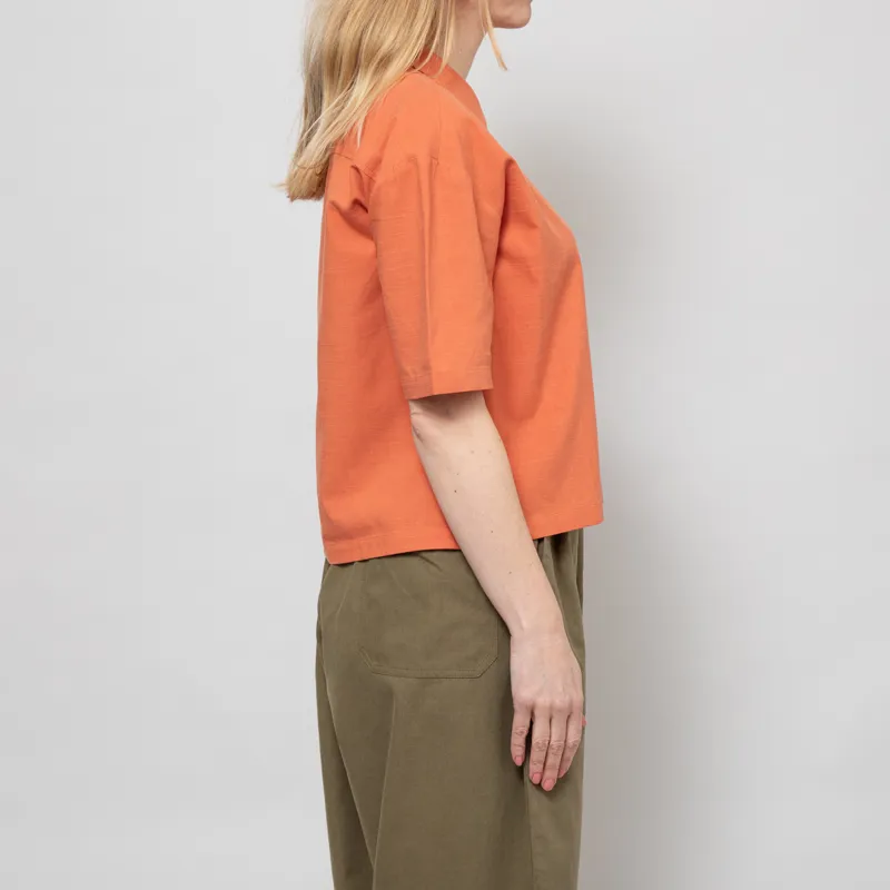 Sideline Womens Stella Shirt Orange-3