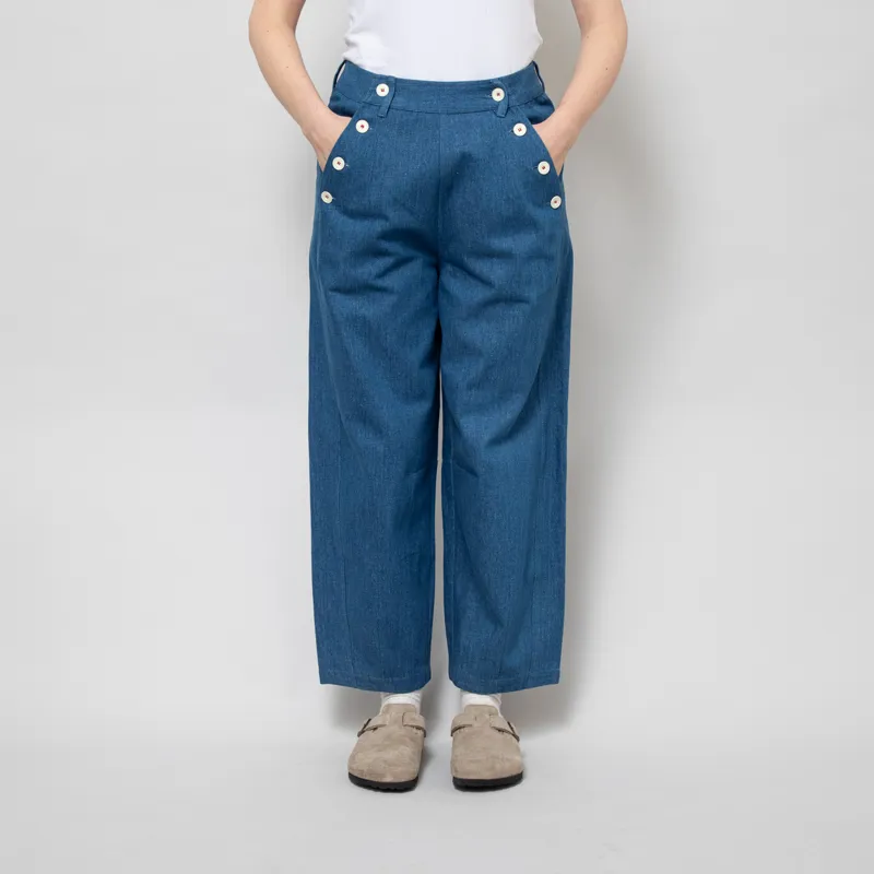 Sideline Womens Rain Jeans Indigo-1