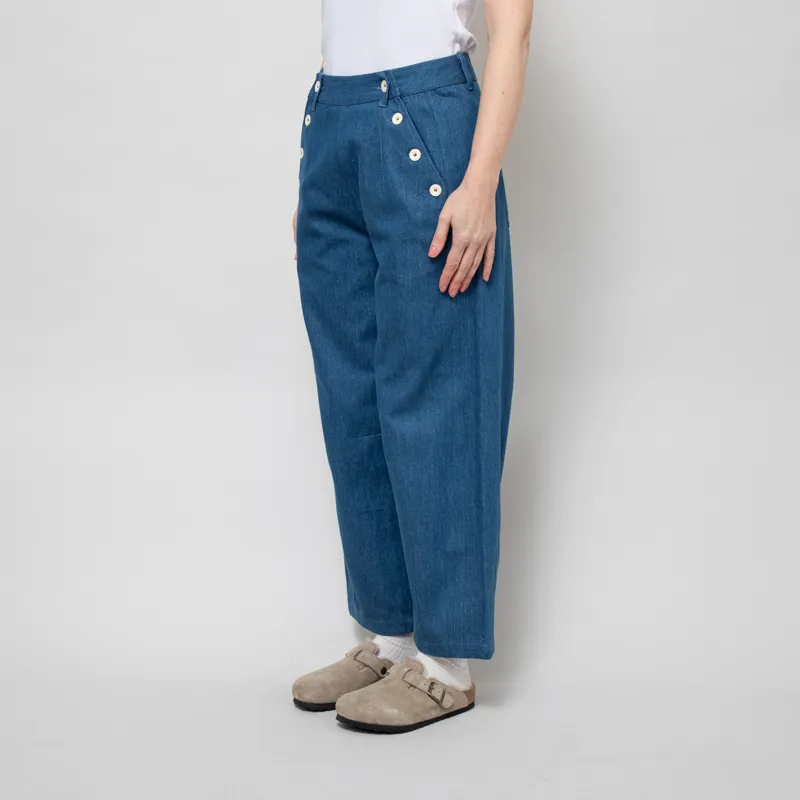 Sideline Womens Rain Jeans Indigo-2