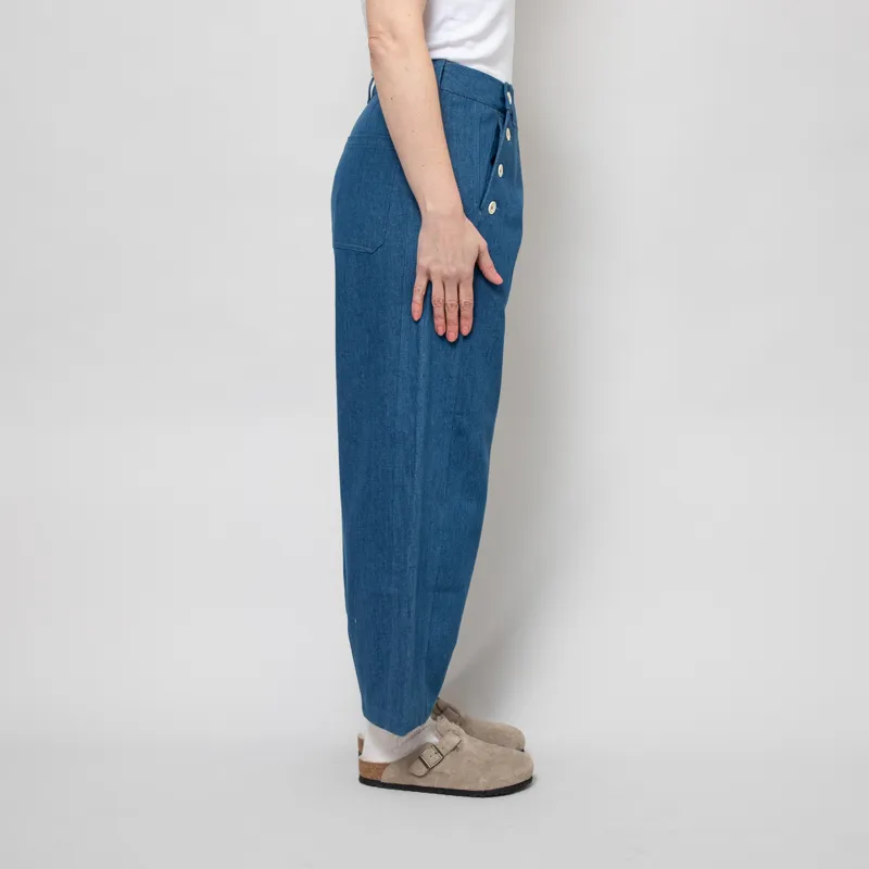 Sideline Womens Rain Jeans Indigo-5