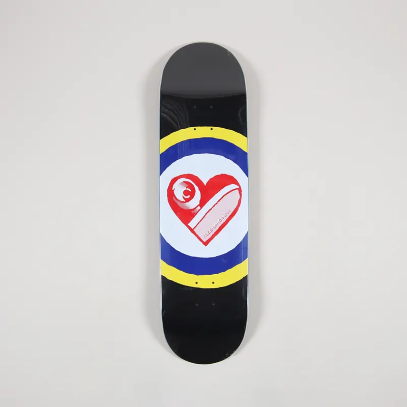 Free Dome SK8 Heart Deck Black 9.0 Inch