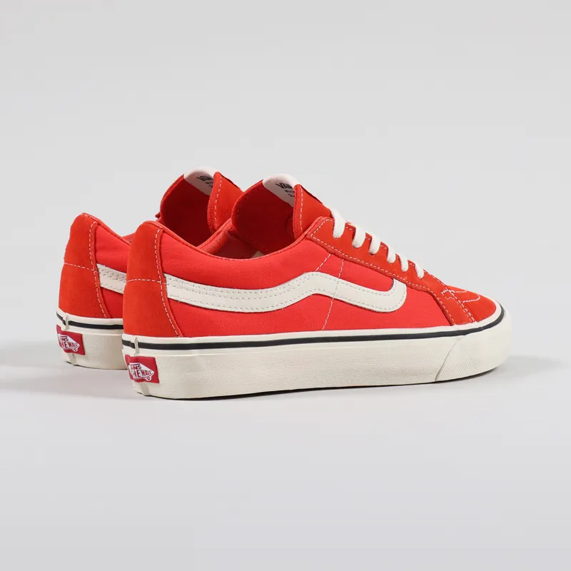 Red vans low top deals