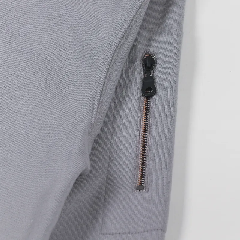 Levi's Skateboarding Quarter Zip Sweatshirt Cliff Grey-6