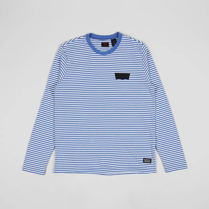 Levis Skateboarding Long Sleeve T Shirt Ultramarine Stripe