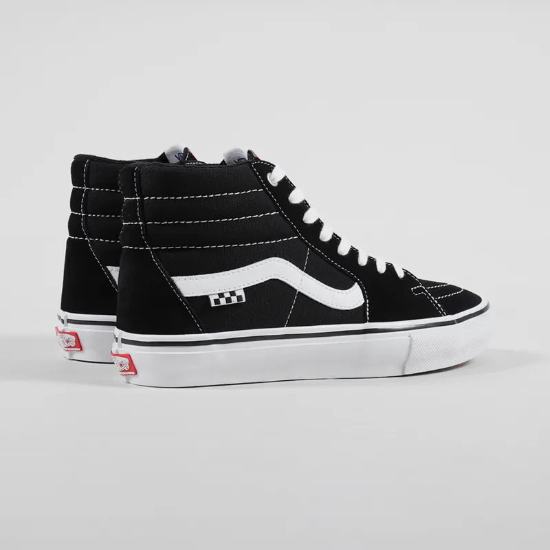Vans Skate Sk8-Hi Shoes Black White-2