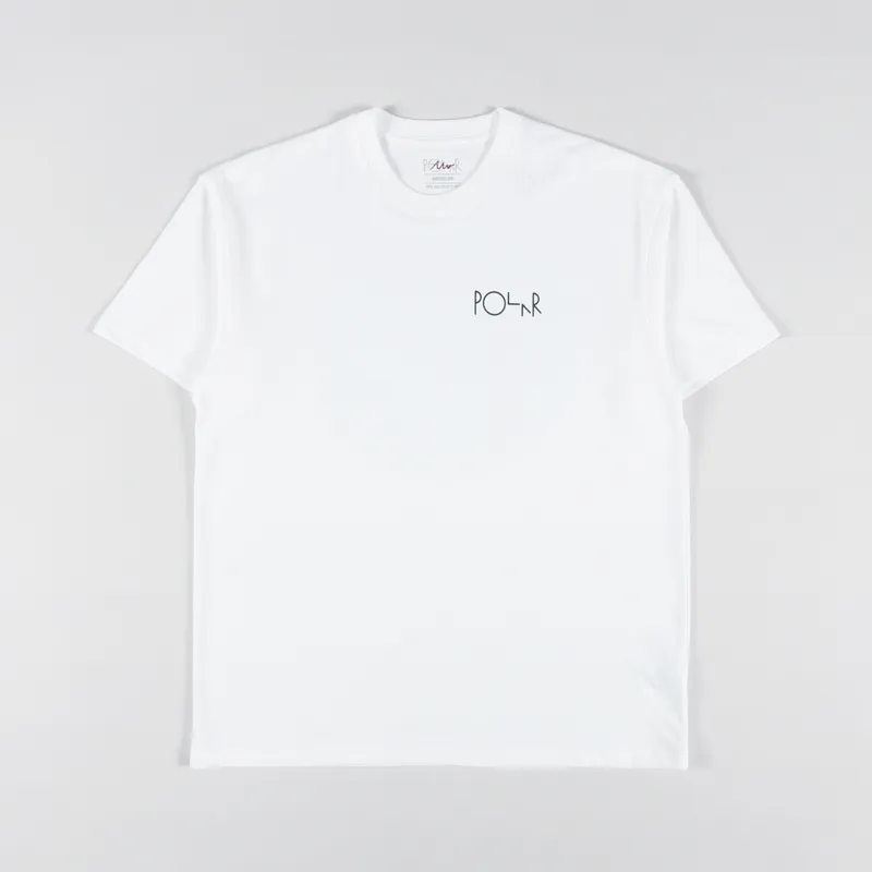 Polar Skate Co. Skorsten Fill Logo T Shirt White-1