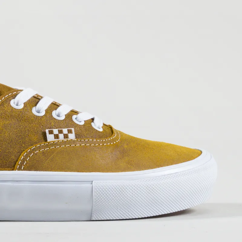 Vans Skate Authentic Shoes Leather Golden Brown