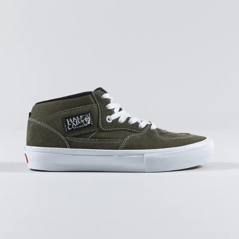 Vans Skate Half Cab Shoes Dark Olive-4