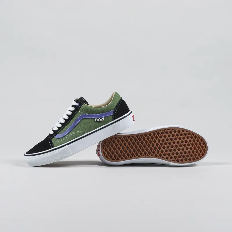 Vans green online and blue