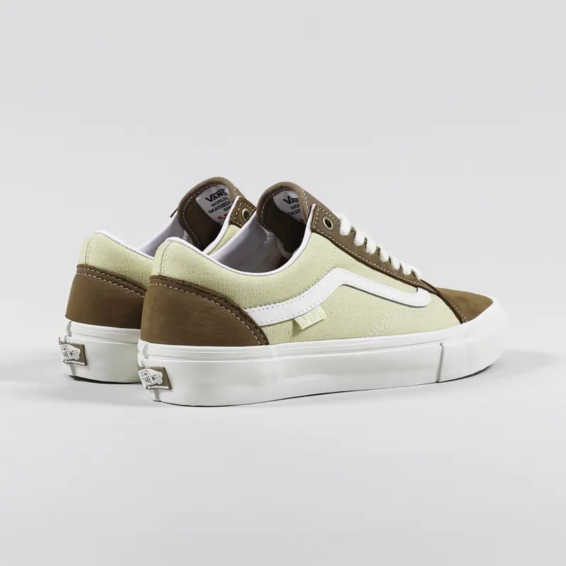 Vans Skate Old Skool Shoes Nubuck Canvas Brown-3