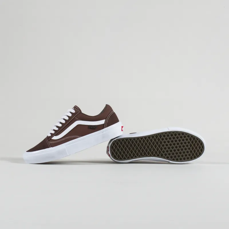 Vans Skate Old Skool Shoes Brown White-2