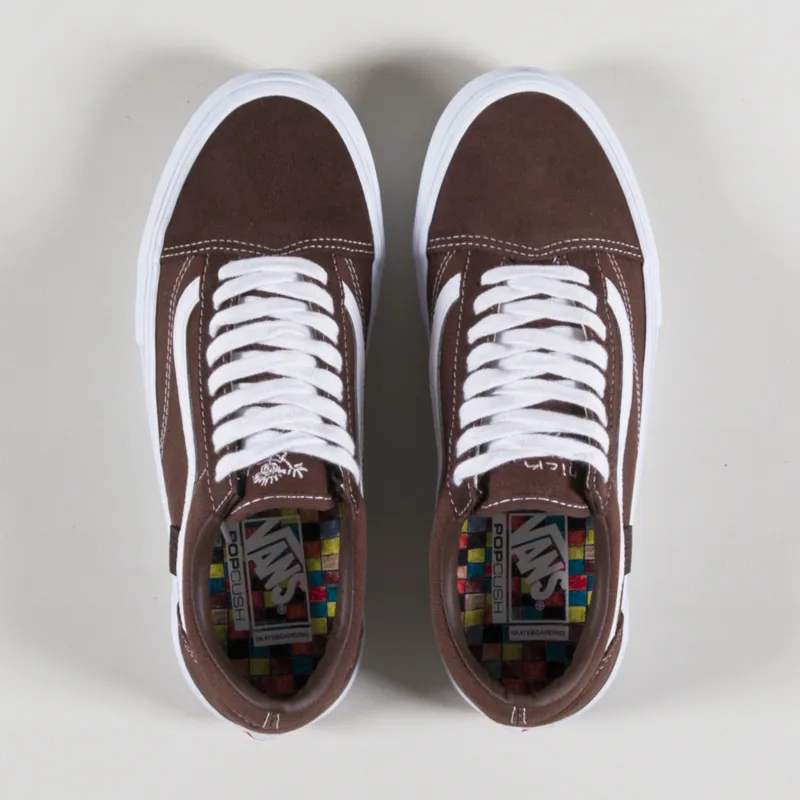 Vans Skate Old Skool Shoes Brown White-1