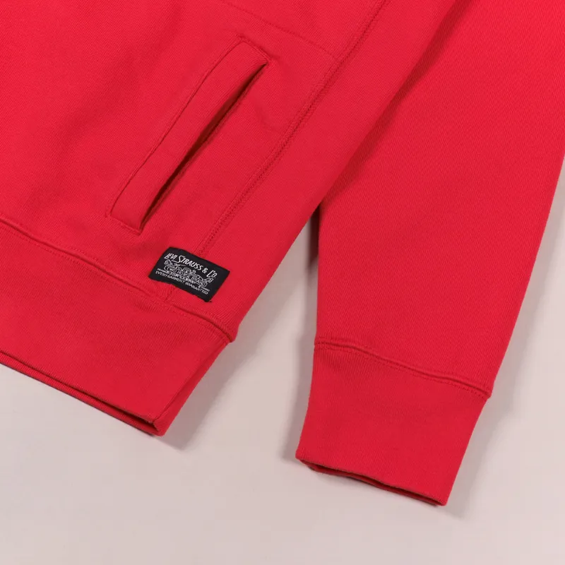 Levi's Skate Pullover Hoodie Poppy Red-4