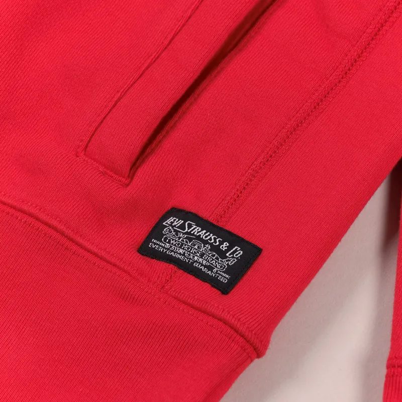 Levi's Skate Pullover Hoodie Poppy Red-5