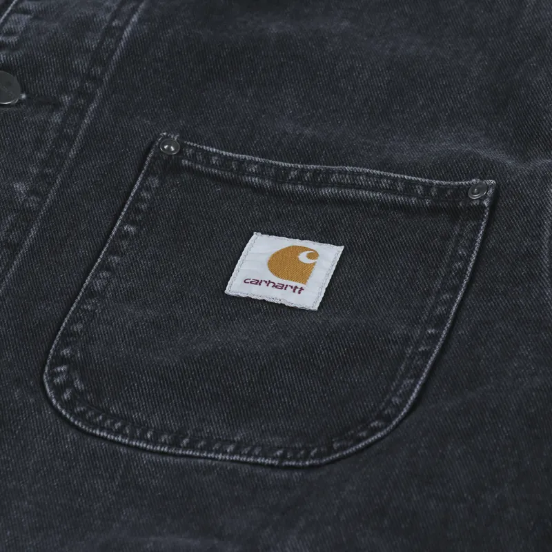 Carhartt WIP Saledo Jacket Black Stone Washed-4