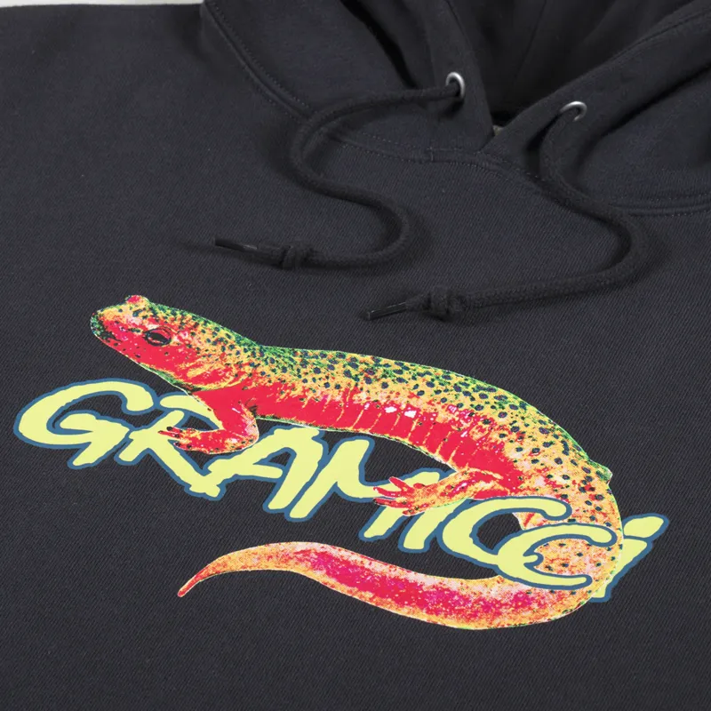 Gramicci Salamander Hooded Sweatshirt Vintage Black-4