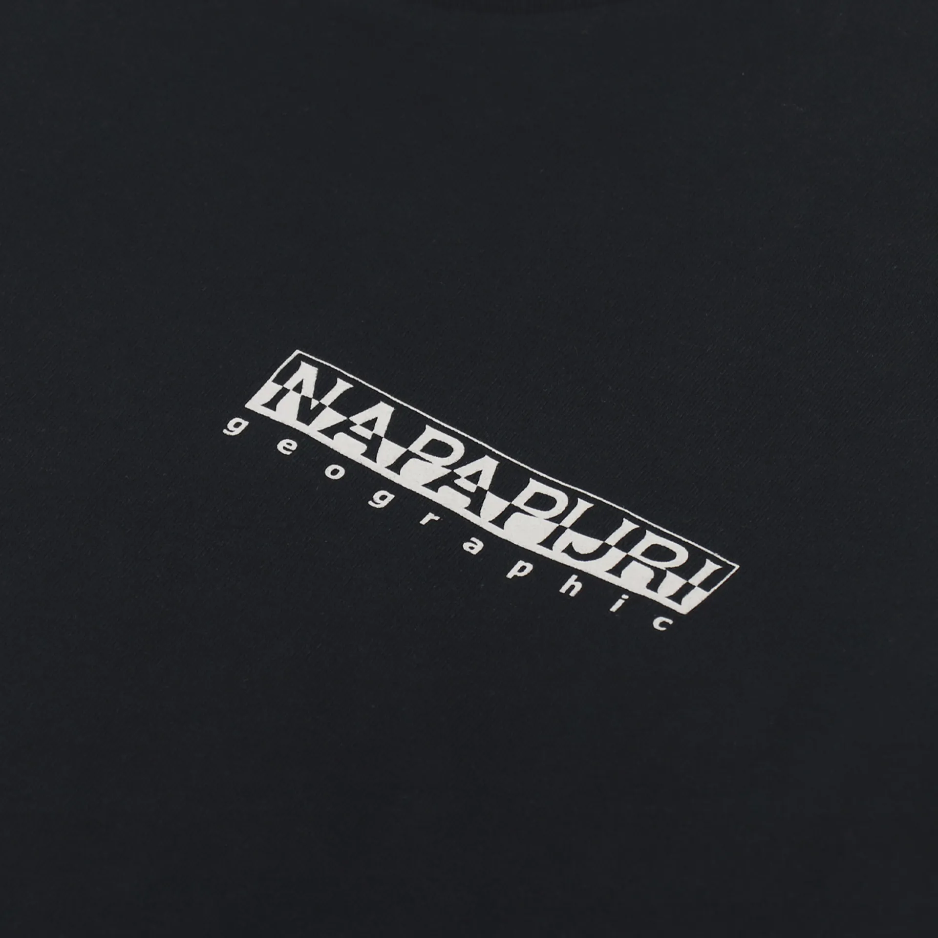 Napapijri Mens Short Sleeve Latemar Graphic T Shirt Black