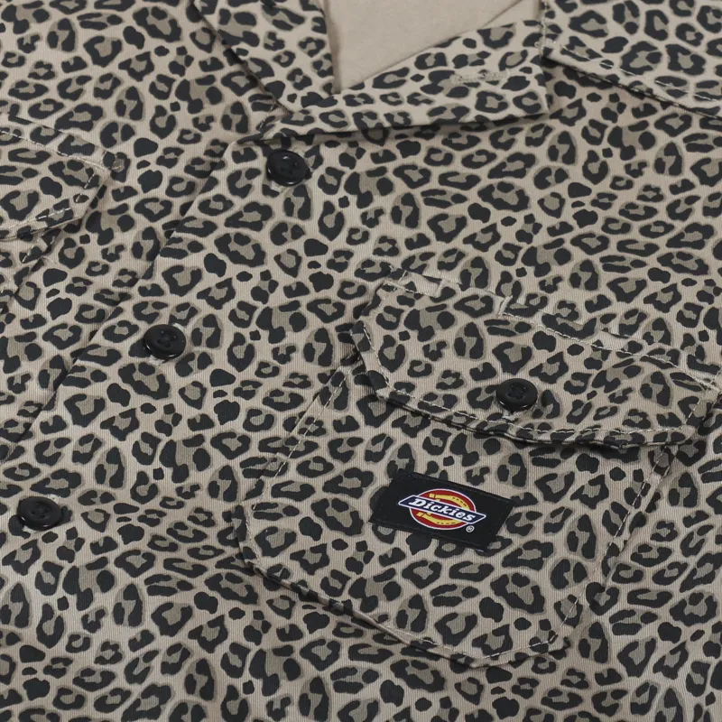 Dickies Silver Firs Shirt Leopard Print-3