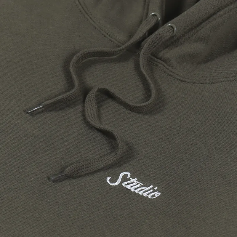 Studio Skateboards Small Script Hoodie Forest-5