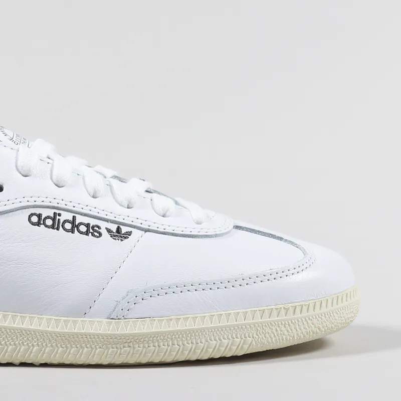 Adidas Skateboarding Mens Samba ADV Shoes White Shadow Olive