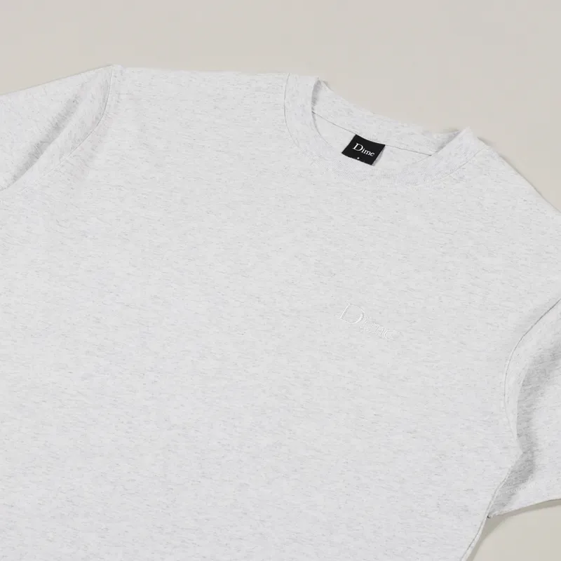 Dime Classic Small Logo T Shirt Ash-2