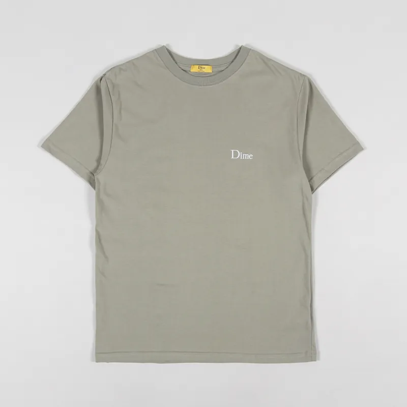 Dime Small Logo T Shirt Gravel