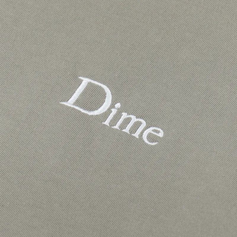 Dime Small Logo T Shirt Gravel-1