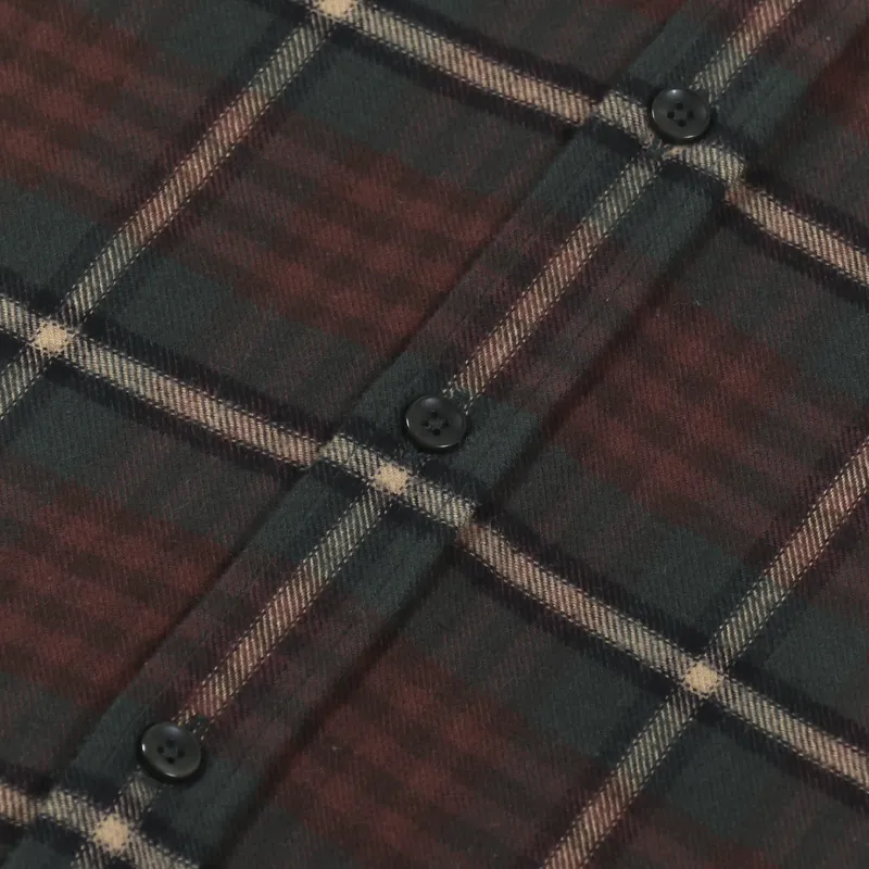Portuguese Flannel Smog Shirt Brown-5