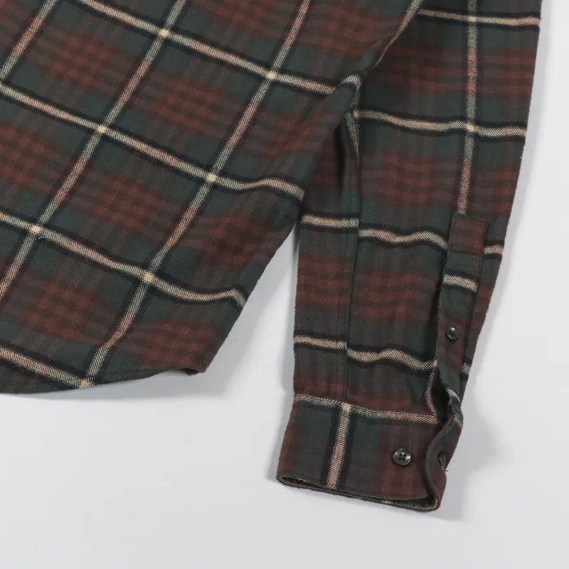 Portuguese Flannel Smog Shirt Brown-4