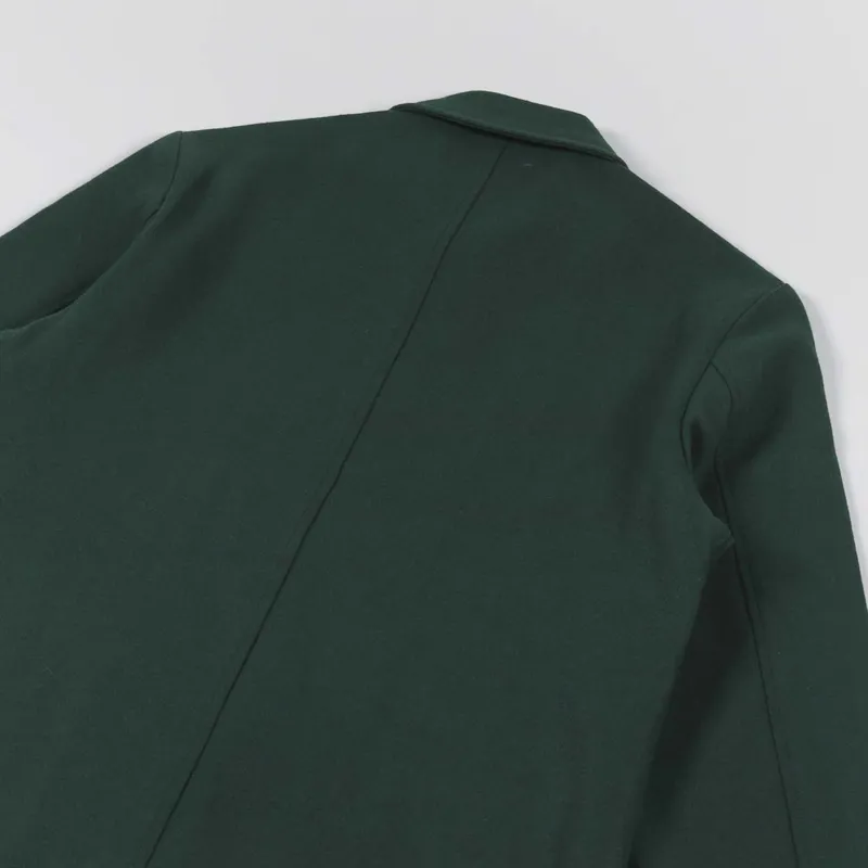 Universal Works Simple Bakers Jacket Forest Green Melton-5