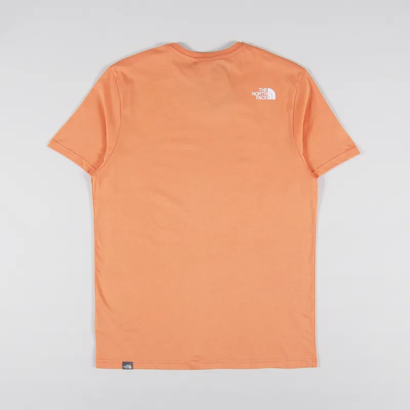 The North Face Simple Dome T Shirt Dusty Coral Orange