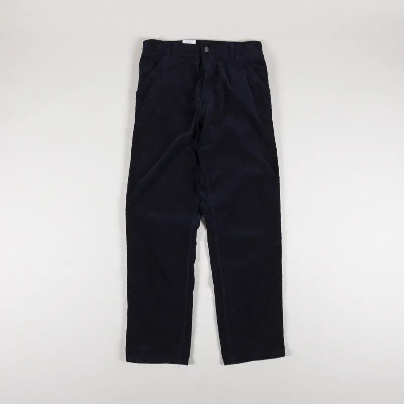 Carhartt WIP Simple Pant Dark Navy Rinsed Corduroy-1