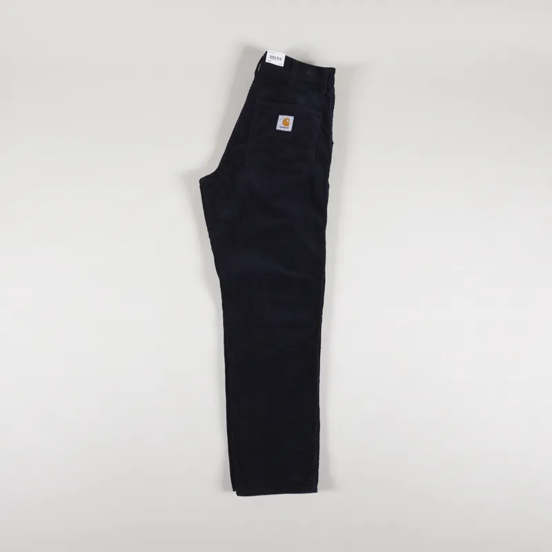 Carhartt WIP Simple Pant Dark Navy Rinsed Corduroy-2