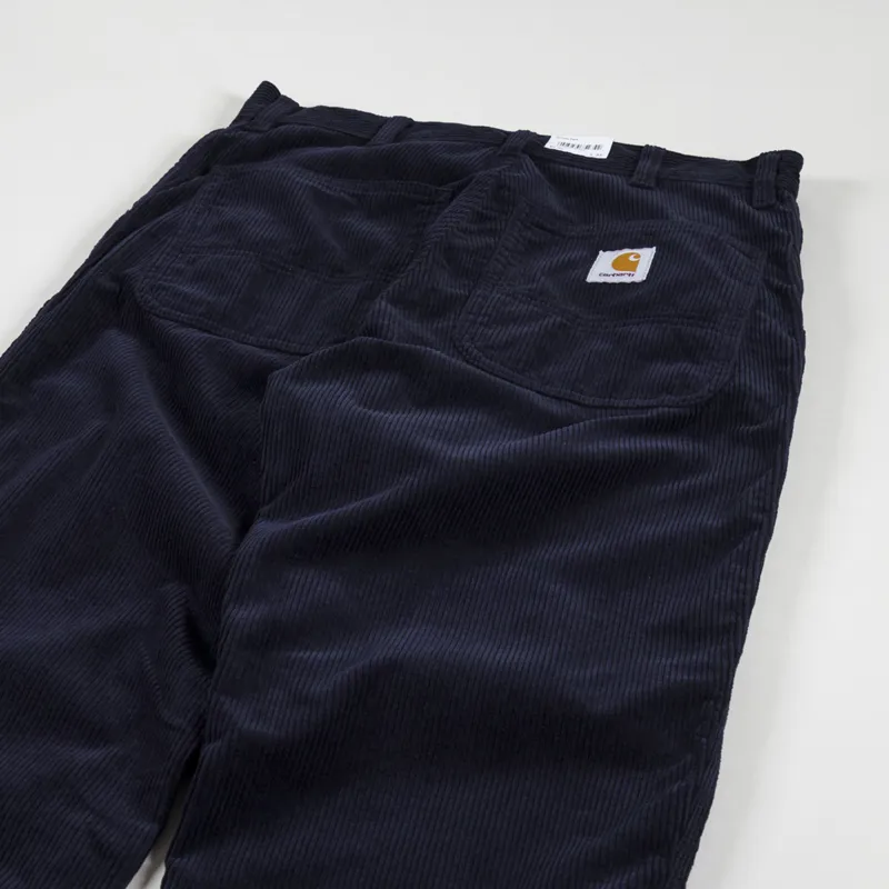 Carhartt WIP Simple Pant Dark Navy Rinsed Corduroy-4