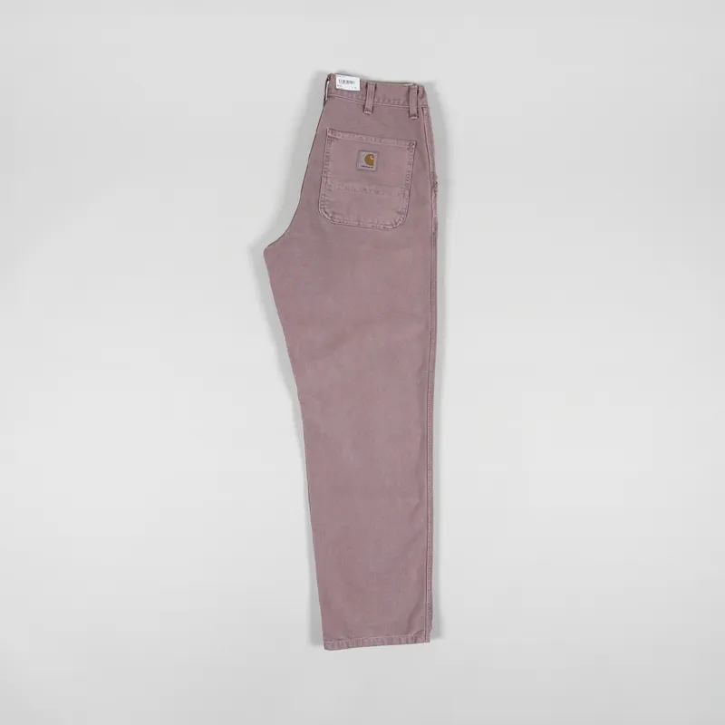Carhartt WIP Simple Pant Dark Plum Faded Dearborn Canvas-2