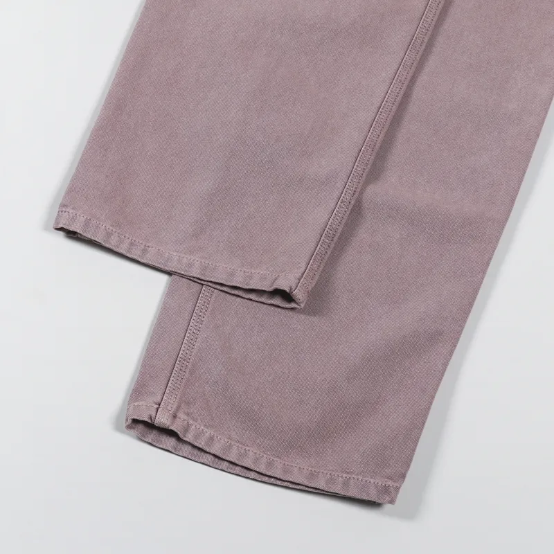 Carhartt WIP Simple Pant Dark Plum Faded Dearborn Canvas-3