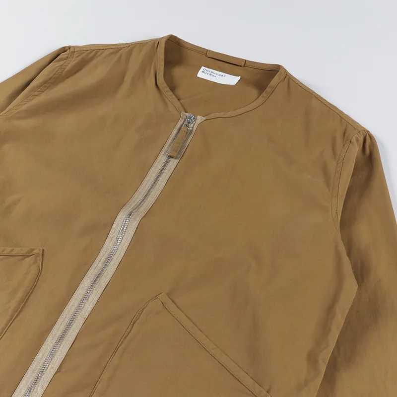 Universal Works Military Liner Jacket Cumin Summer Canvas-3