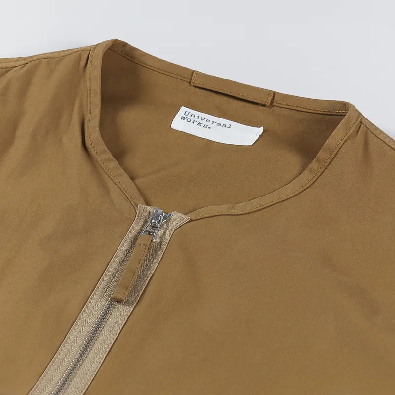 Universal Works Military Liner Jacket Cumin Summer Canvas-8