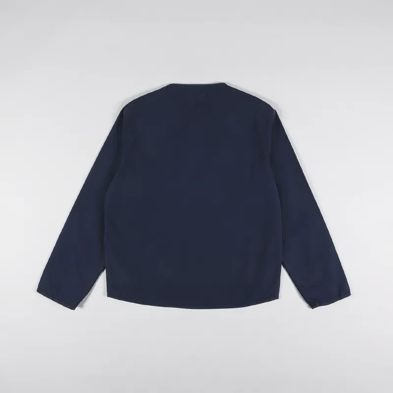 Universal Works Military Liner Jacket Navy Summer Canvas-2